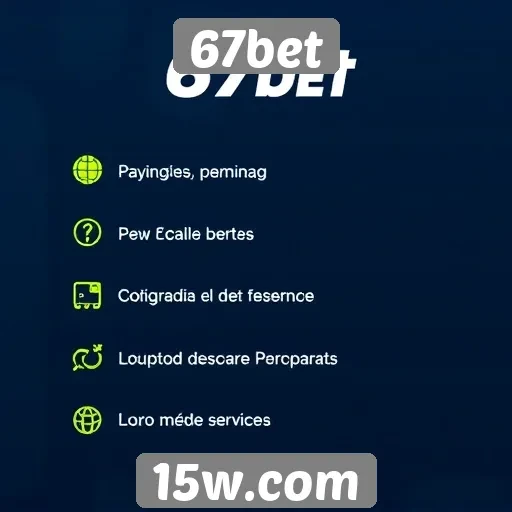 Métodos de pagamento aceitos pelo 67bet
